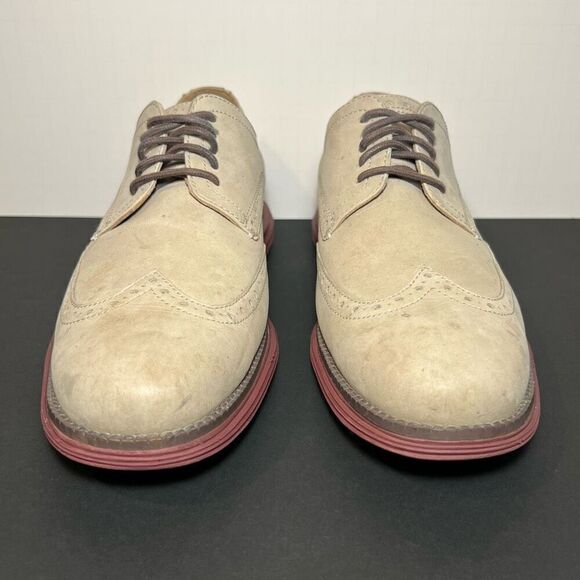 Mens COLE HAAN Original Grand OS Wingtip Oxford Shoes / Size 9.5 Medium - Picture 2 of 9
